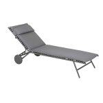Bain de soleil miami ii silver tube titanium becomfort lafuma mobilier - 77 x 186 x