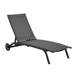 Bain de soleil stello coloris gris de 192 x 71 x 30 / 92 cm