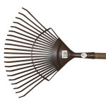 Balai  gazon fil plat renforc marron