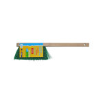 Balayette  long manche beige / vert 41 cm