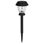 Balise solaire triton en métal noir et verre à led 10 lumens Balise solaire triton en métal noir et verre à led 10 lumens