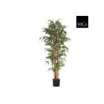 Bambou vert plante artificielle en pot h 210 x  90 cm
