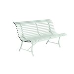 Banc en mtal coloris menthe glaciale fermob louisiane - 150 x 72 x 80 cm