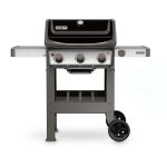 Barbecue spirit ii e - 310 avec plancha coloris noir 132 x 61 x 115 cm