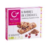 Barres céréales cranberries et graines de lin bio biosoleil - 125 g Barres céréales cranberries et graines de lin bio biosoleil - 125 g