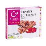 Barres de crales fraise bio biosoleil - 125 g