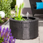 Bassin pour patio solaire en rotin