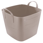 Bassine carr�e marron taupe de 25 l