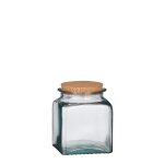Bocal vamos en verre recyclé transparent edelman hollande - Ø 13 x 15 cm Bocal vamos en verre recyclé transparent edelman hollande - Ø 13 x 15 cm