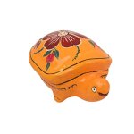 Boite forme tortue avec friture de chocolat au lait bio taloma - 30 g