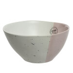 Bol coloris rose en gr�s - � 15, 2 cm