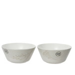 Bol floral en grs kaemingk -  15 x 7 cm