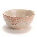 Bol en grs lily rose -  14 x 6, 5 cm