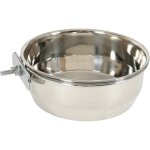 Bol  fixer en inox pour les oiseaux coloris argent zolux 840 ml