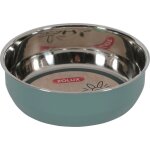 Bol pour les rongeurs en inox coloris vert ehop zolux 400 ml