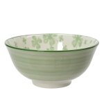Bol trfle coloris vert en porcelaine -  15, 5 cm