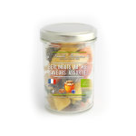 Bonbons bio en forme de berlingots rays au miel en pot de 170 g