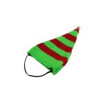 Bonnet de lutin rayé vert et rouge taille m Bonnet de lutin rayé vert et rouge taille m