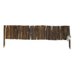 Bordure flexible bamboo border en bambou, coloris noir, 35 x 100 cm