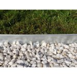Bordure plane premium raccordable x 2 mtal galvanis gris 96xh10 cm