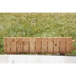 Bordure plate � lames droites 5 cm en pin robin hood - 60 x h 15 / 25 cm