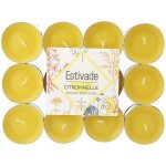Bougies chauffe - plat jaune à la citronnelle estivade - 24 pièces Bougies chauffe - plat jaune à la citronnelle estivade - 24 pièces