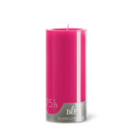 Bougie cylindrique 7x15 cm - rose pivoine