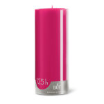 Bougie cylindrique 8x20 cm - rose pivoine