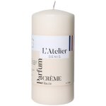 Bougie cylindrique taille l ivoire parfum crme glace l atelier de denis -  6, 8 x h