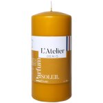 Bougie cylindrique taille l ocre parfum soleil fruit� l atelier de denis - � 6, 8 x h