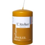 Bougie cylindrique taille s ocre parfum soleil fruit l atelier de denis -  6, 8 x h
