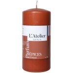 Bougie cylindrique taille l terracotta parfum pices l atelier de denis -  6, 8 x h 1