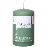 Bougie cylindrique taille s vert parfum fracheur basilic l atelier de denis -  6, 8
