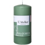 Bougie cylindrique taille l vert parfum fra�cheur basilic l atelier de denis - � 6, 8