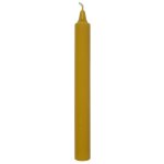 Bougie droite teint�e dans la masse ocre l atelier de denis - � 2, 1 x h 20 cm