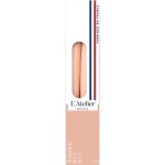 Bougie flambeau 25 cm rose l atelier de denis - le pack de 4