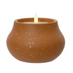 Bougie led coloris marron -  12 cm