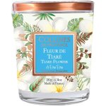 Bougie parfumée senteur fleur de tiaré collines de provence - 180 g Bougie parfumée senteur fleur de tiaré collines de provence - 180 g