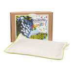 Bouillotte aux ppins de raisin bote 18 x 25 cm beige