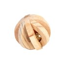 Boule en bois avec clochette pour rongeur �6 cm