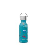 Bouteille isotherme en inox bleu acier qwetch kids honolulu 350 ml