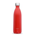Bouteille matt rouge cardinal isotherme qwetch - 1 l