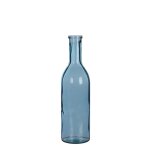 Bouteille rioja coloris bleu en verre recycl� - � 15 cm