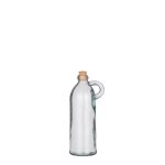 Bouteille en verre recycl bleu clair sitia -  8 x h 22 cm