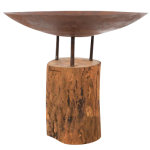 Brasero avec base en bois redfire