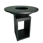 Brasero rangement � b�ches coloris noir oyat - � 96 cm