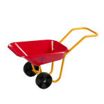 Brouette en mtal pour enfant rouge