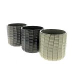 Cache - pot en c�ramique - � 13 x 13 cm