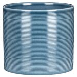Cache - pot en céramique bleu scheurich 828 blue jeans - Ø 12 cm Cache - pot en céramique bleu scheurich 828 blue jeans - Ø 12 cm