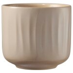 Cache - pot en céramique glaise verni bagua - Ø 24 x h 22 cm Cache - pot en céramique glaise verni bagua - Ø 24 x h 22 cm